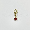 303 Stainless Steel Rhinestone Pendant Decoration HJEW-PH01409-02-2