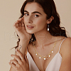 50Pcs 2 Colors Natural Pearl Rice Charms PALLOY-HS00010-7