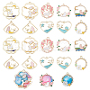 ARRICRAFT Alloy Enamel Pendants ENAM-AR0001-06-1