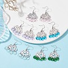 Cloud Brass Chandelier Earrings EJEW-JE05477-2