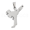 Non-Tarnish 201 Stainless Steel Pendants STAS-A090-11P-1