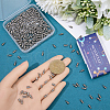 SUNNYCLUE 300Pcs 304 Stainless Steel Cord Ends STAS-SC0009-33-3