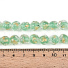 Handmade Gold Foil Glass Beads Strands FOIL-N029-04B-4