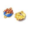 Alloy Royal Blue Enamel Connector Charms FIND-U033-02G-2