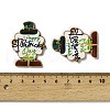 St. Patrick's Day Themes Printed Wood Pendants WOOD-V002-02F-3