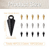Spritewelry 48Pcs 3 Colors 304 Stainless Steel Charms STAS-SW0001-02-4