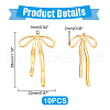 Unicraftale 10Pcs Ion Plating(IP) 304 Stainless Steel Pendants STAS-UN0061-06-3