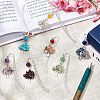 CHGCRAFT 7Pcs 7 Style Tibetan Style Alloy Bookmarks AJEW-CA0002-37-5