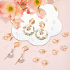 SOFPLATE 24Pcs Brass Clip-on Earring Converters Findings KK-SP0001-16G-4