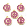 Golden Plated Alloy Enamel Charms ENAM-XCP0001-13C-2