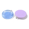 Translucent Resin Pendants RESI-A025-09-3