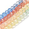 Transparent Painted Glass Beads Strands X1-DGLA-A034-T6mm-A02-2