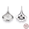 Rhodium Plated 925 Sterling Silver Micro Pave Cubic Zirconia Pendants STER-T004-32P-4