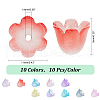   10Colors Two Tone Acrylic Bead Caps MACR-PH0001-71-2