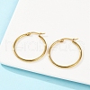PVD Vacuum Plating 201 Stainless Steel Hoop Earrings for Women EJEW-G260-02A-G-4