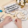 MAYJOYDIY US 5M Polyester Pleated Lace Ribbon OCOR-MA0001-12A-3