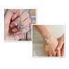 Valentine's Day Heart & Arrow Alloy Rhinestone Charm Bracelets FS-WG94D09-01-3