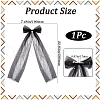 Long Bowknot Polyester Alligaor Hair Clips OHAR-WH20005-07A-2