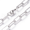 304 Stainless Steel Chain Bracelets BJEW-L160-001P-2