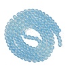 Baking Painted Glass Beads Strands DGLA-Q023-8mm-DB46-4