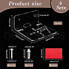 Acrylic Wall-Mounted Adhesive Camera Display Shelf with Iron Screw ODIS-WH0002-86B-2