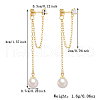 Elegant S925 Sterling Silver Round Tassel Stud Earrings SM9441-1-3