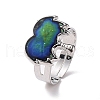 100Pcs Adjustable Mood Ring RJEW-B029-05-3