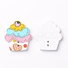 Cake 2-Hole Wooden Buttons BUTT-D049-02-2