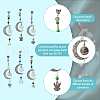 6Pcs 6 Style Moon Perfume Bottle Urn Ashes Tibetan Style Alloy Pendant Decorations HJEW-AB00227-3