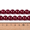 Lab Grown Red Corundum Beads Strands G-N351-01A-01-4