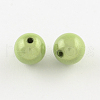 Spray Painted Acrylic Beads MACR-Q154-20mm-014-2