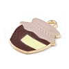 Alloy Enamel Pendants ENAM-Z010-14KCG-2