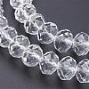 Faceted Rondelle Handmade Glass Beads GS011-01-2