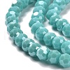 Electroplate Opaque Glass Beads Strands EGLA-A035-P4mm-A12-3