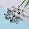 Tibetan Style Alloy Bead Cone TIBEB-00821-AS-NF-6
