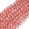 Drawbench Transparent Glass Beads Strands X-GLAD-Q012-8mm-01-1
