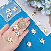 Unicraftale 12Pcs 3 Colors 304 Stainless Steel Pendants STAS-UN0040-12-4
