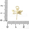 Brass Micro Pave Cubic Zirconia Pendants KK-D357-07B-G-3