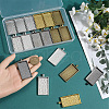 SOFPLATE 20Pcs 5 Colors Alloy Pendant Cabochon Settings FIND-SP0002-74-3