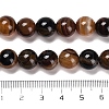 Natural Striped Agate/Banded Agate Beads Strands G-B079-A05-03D-5