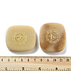 Natural Red Aventurine Rectangle with Chakra Sign Figurines Display Decorations DJEW-K025-02D-3