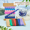 Gorgecraft 4 Cards 2 Styles  Polyester Wavy Fringe Trim Ribbon DIY-GF0009-48A-6