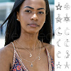 Unicraftale 120Pcs 12 Styles Tibetan Style Alloy Pendants TIBEP-UN0001-21-6