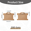 100Pcs Paper Bracelet Display Cards CDIS-WH0027-11B-02-2