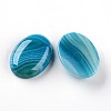 Oval Natural Striped Agate/Banded Agate Cabochons G-I172-22x30mm-02-2