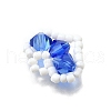Glass Seed Bead with Glass Beads Pendants PALLOY-TA00280-4