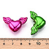 UV Plating Opaque Acrylic Beads X-PACR-T017-04-3