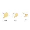 150Pcs 3 Size Brass Stud Earring Findings KK-ZZ0001-13G-3