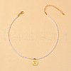 Round Plastic Pearl Beaded Necklaces FS-WG7BB5B-24-1