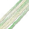 Transparent Gradient Color Glass Beads Strands X1-GLAA-H021-01B-13-2